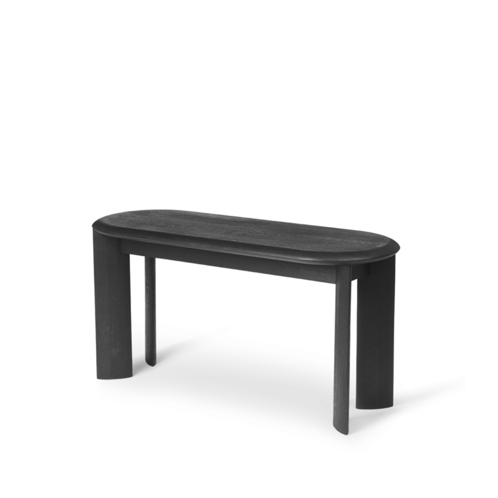 Bevel bänk 90 cm, Svartoljad ek