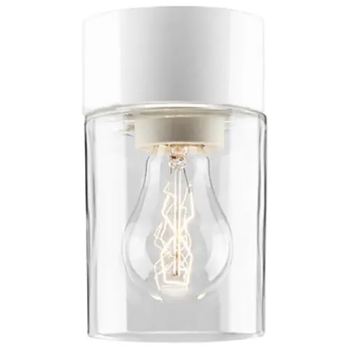 Ifö Electric Opus 100/175 Bastuarmatur IP44, rak, E27, klar Grå