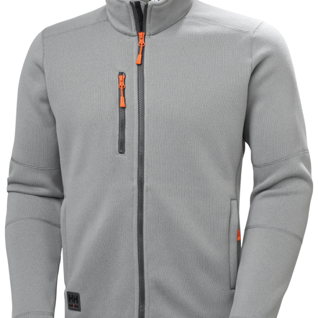 FLEECEJACKA HELLY HANSEN KENSINGTON STICKAD, POLARTEC LJUSGRÅ 2XL
