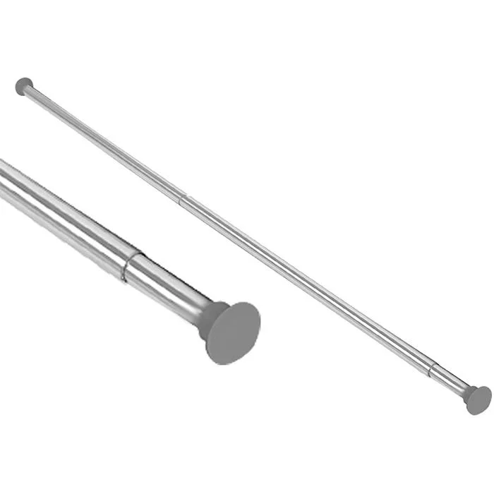 Arrow Safir Duschdraperistång silver, expanderbar, 750-2200 mm