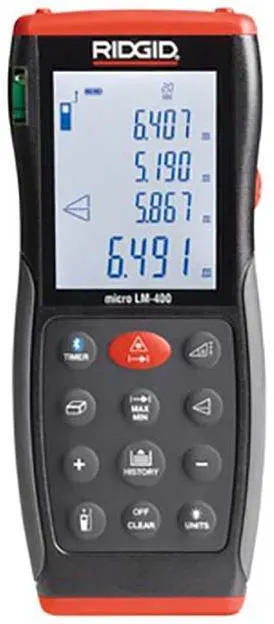 Ridgid LM-400 Avståndsmätare med överlagring via Bluetooth