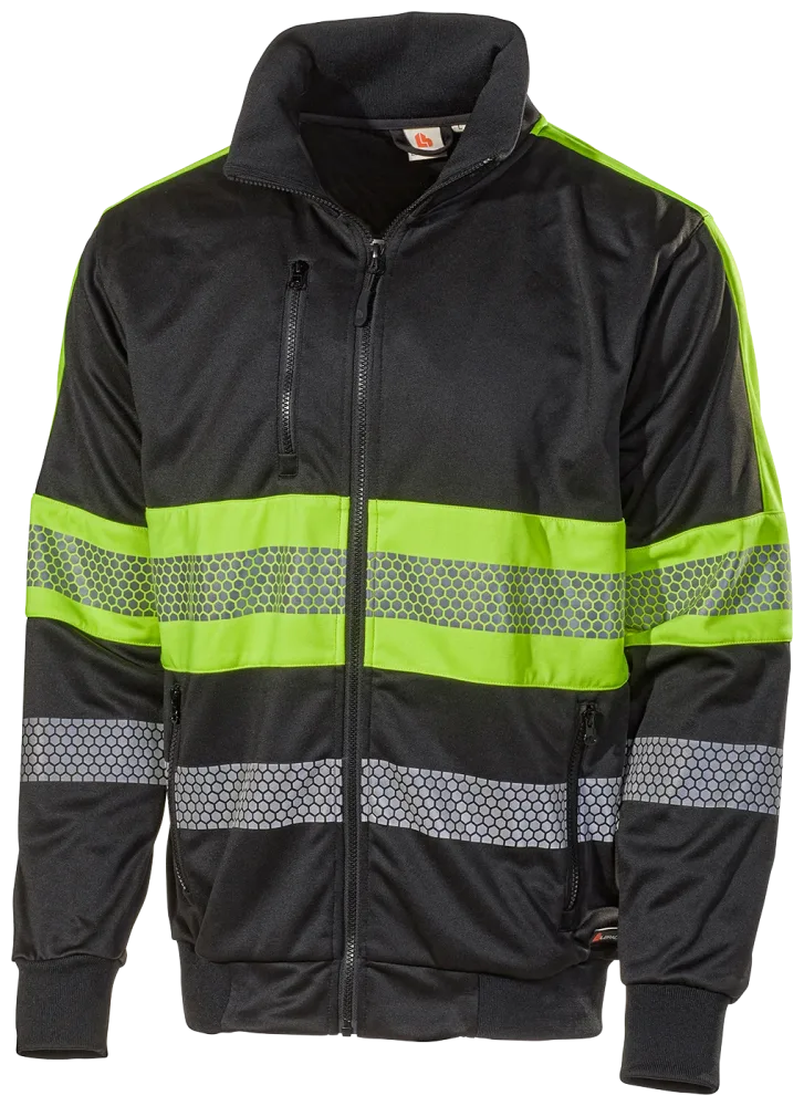 L.Brador 6112P Varseltröja svart/hi-vis gul, klass 1 L
