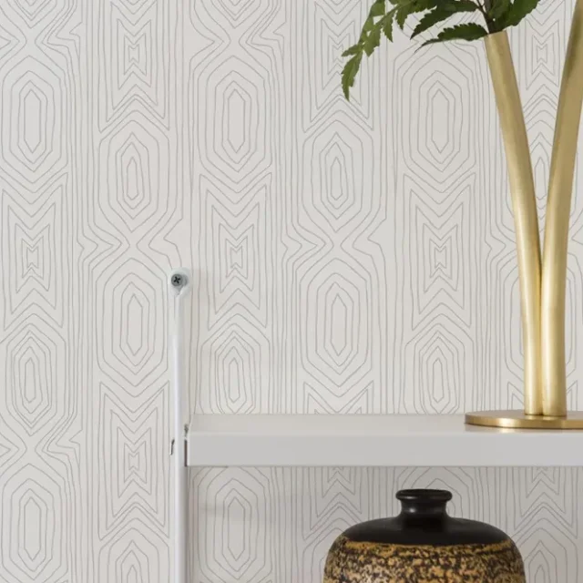 Duro Linjelek 385-01 Tapet Duro 1900 Silver
