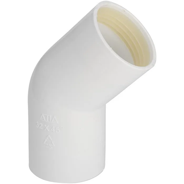 Faluplast 3003054112 Böj med gummitätning 40 mm, 45° - Bild 2
