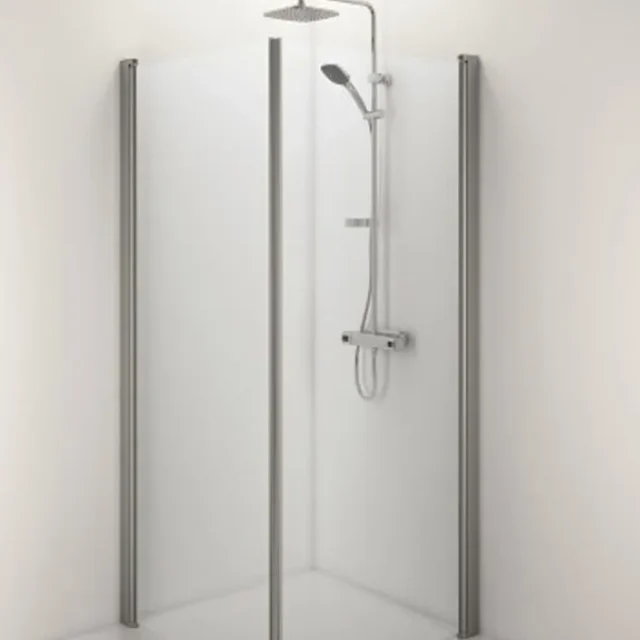Contura Space SPNK 1000 Duschvägg rak, med handtagsprofil 1000 mm
