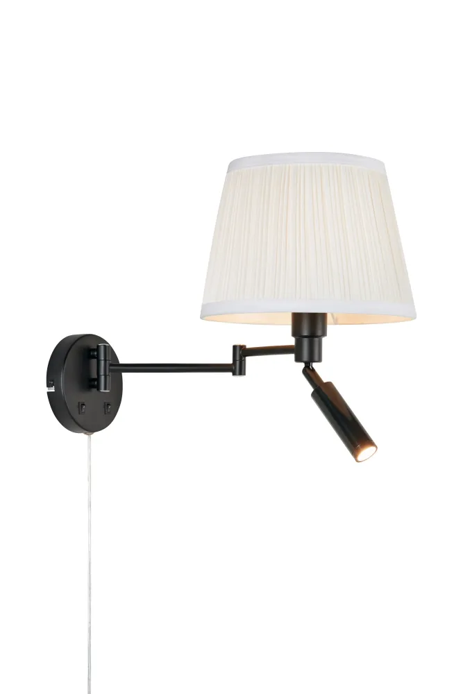 Markslöjd Pivot 109017 Vägglampa Vit/antik mässing
