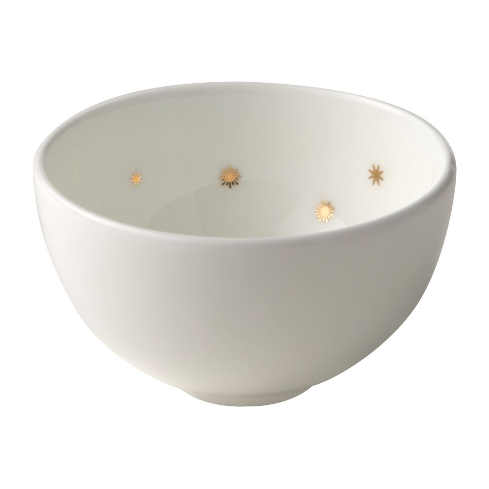 Stjernedryss skål Ø9 cm, Vit