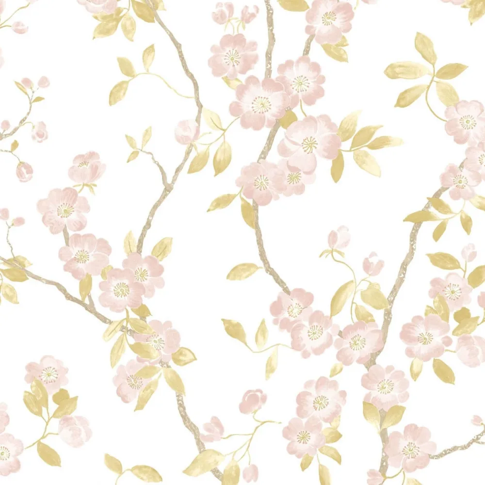 Delicacy Spring Flower Taupe / Rose Dely85394346 Tapet | Stuvbutiken
