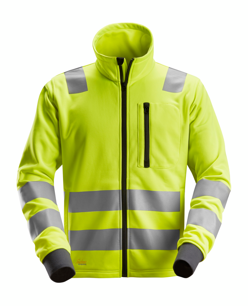 FLEECEJACKA SNICKERS WORKWEAR AW KL2/KL3 XL, VARSELGUL STL XL