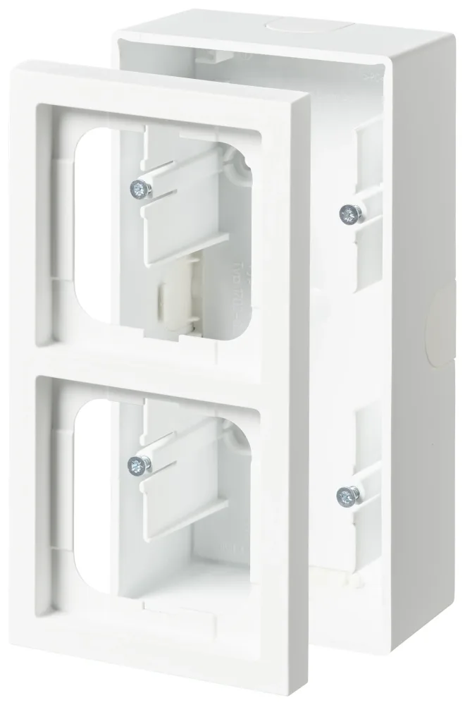 ABB 1721S80-884 Förhöjningsram 80 x 54 mm, vit 1-fack - Bild 2