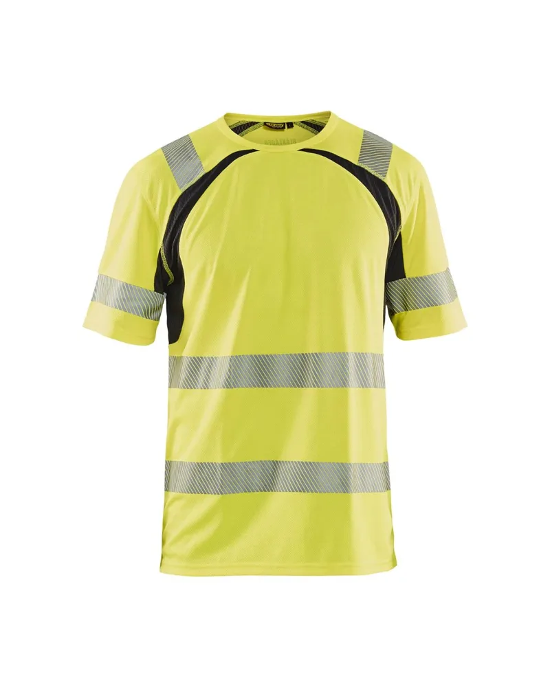 Blåkläder 339710133399M T-shirt varselgul/svart, UV-skyddad Stl M - Bild 2