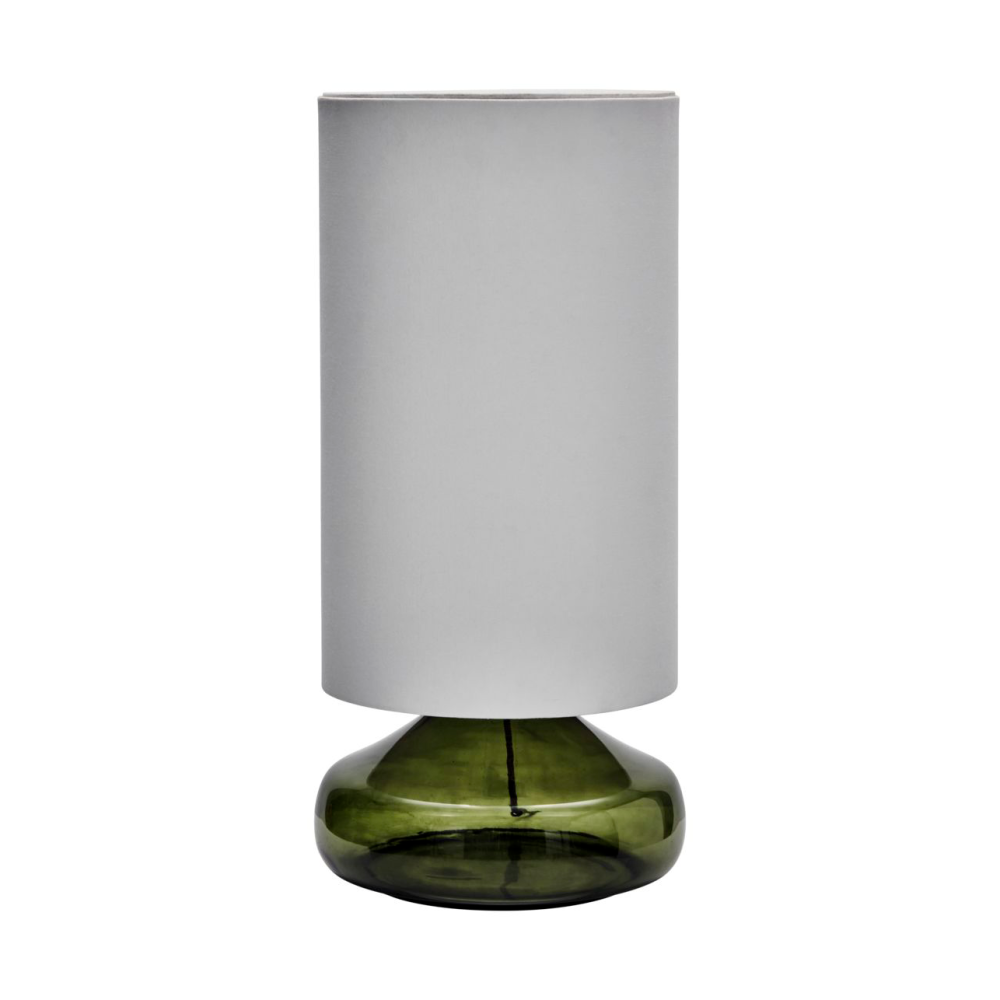 Matte bordslampa, Grön-vit