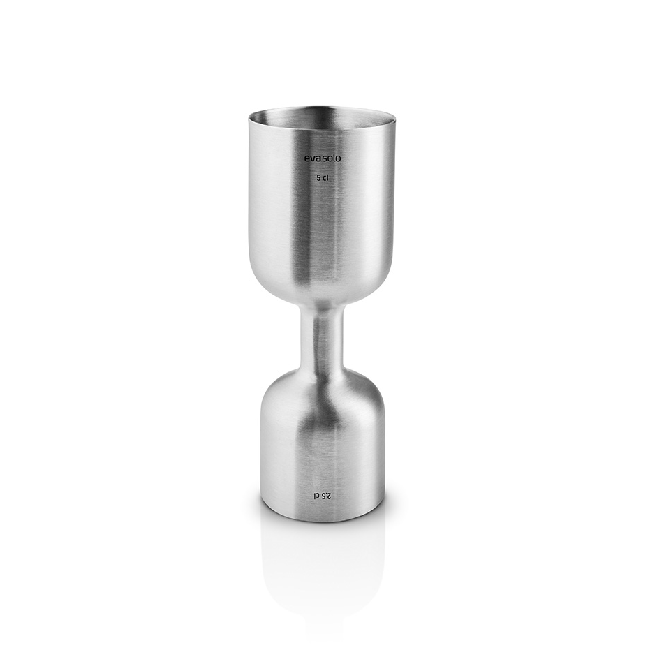 Liquid lounge mätglas 5 cl, Brushed steel
