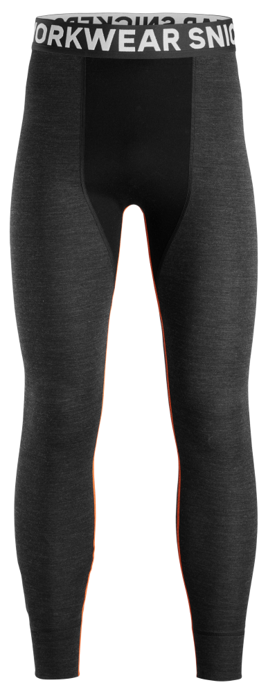 UNDERSTÄLLSBYXA SNICKERS WORKWEAR MERINO, ANTRACITE/SVART STL XL