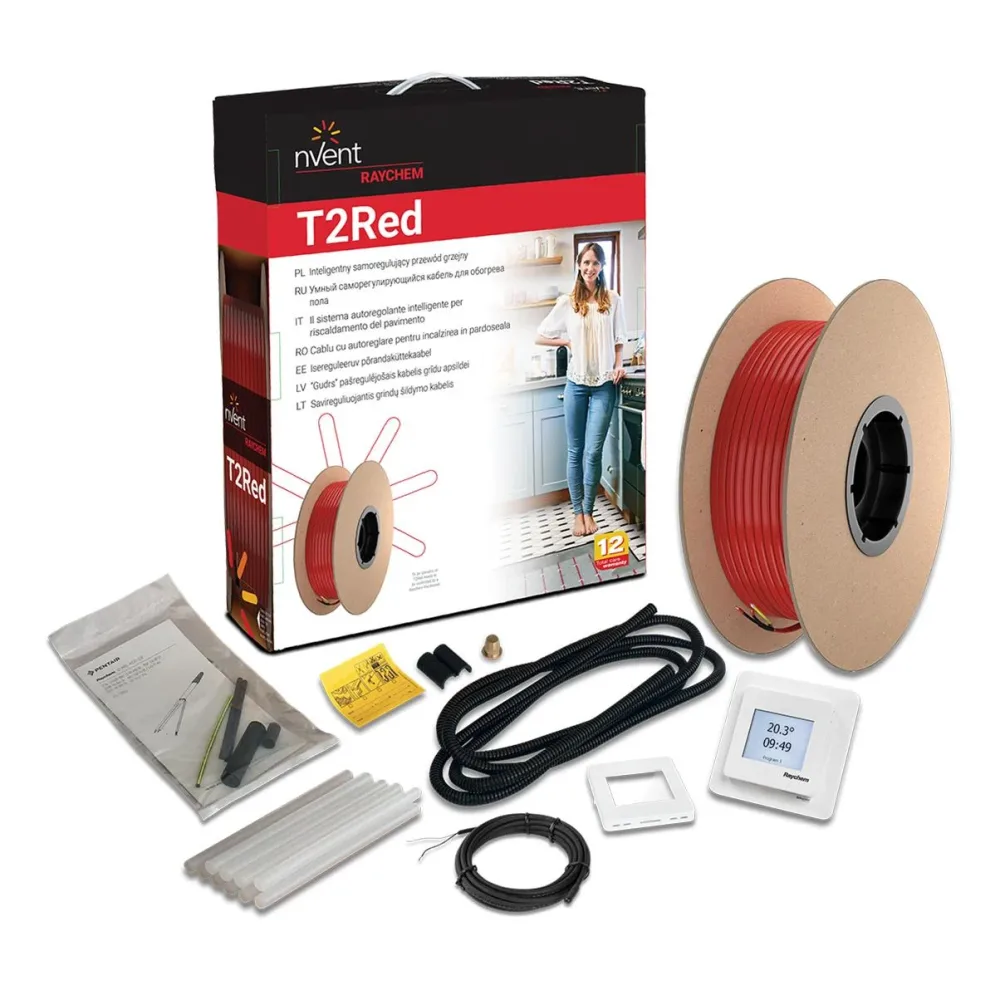 RAYCHEM R-RD-B-16M/SENZ Värmekabelpaket 10 W/m, röd 16 m