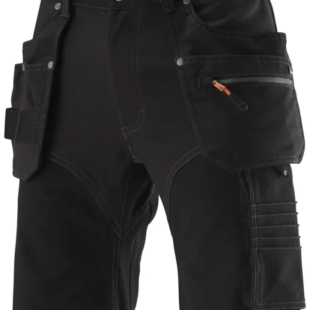 L.Brador 1420P Arbetsshorts svart C58