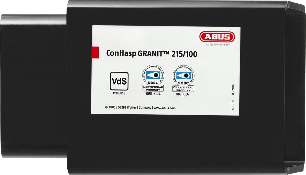 ABUS ConHasp GRANIT 215/100 37RK/70HB100 Containerlås med hänglås