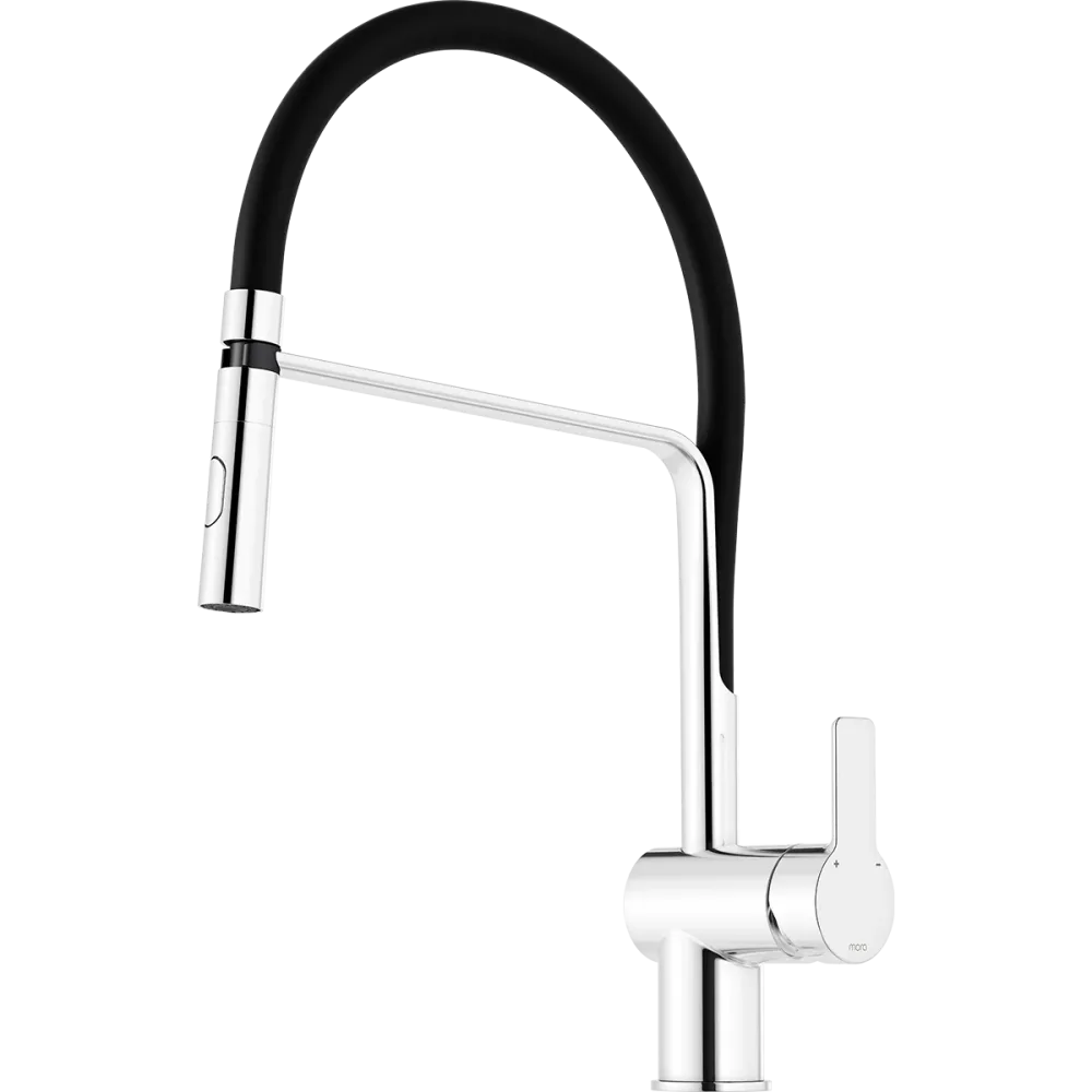 Mora LYNX 344081 Köksblandare flexibel pip, krom, G10