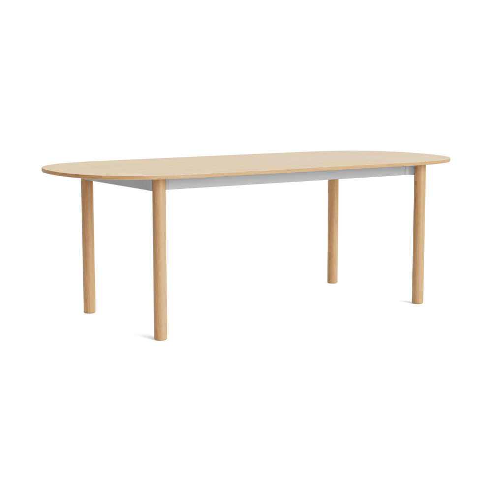 Annex Oblong matbord, Oxiderad aluminium-lackerad ek, 220x95 cm
