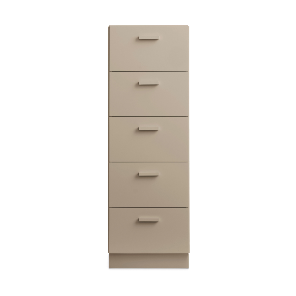Relief byrå hög med sockel 41x115 cm beige