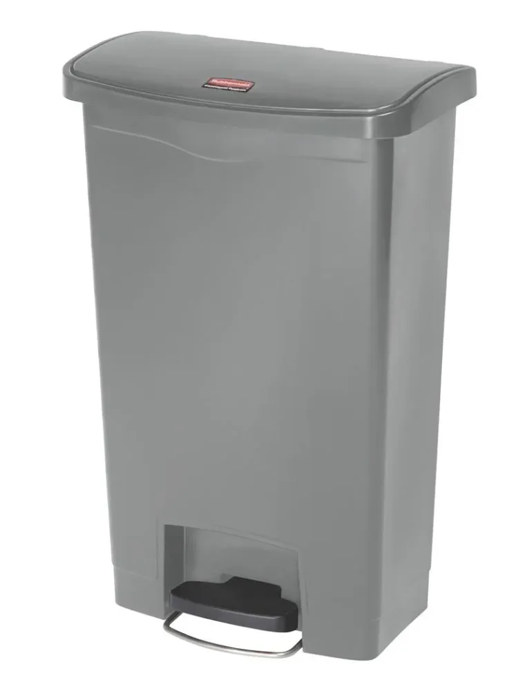 Rubbermaid Slim Jim Soptunna med pedal, grå 50 l - Bild 2
