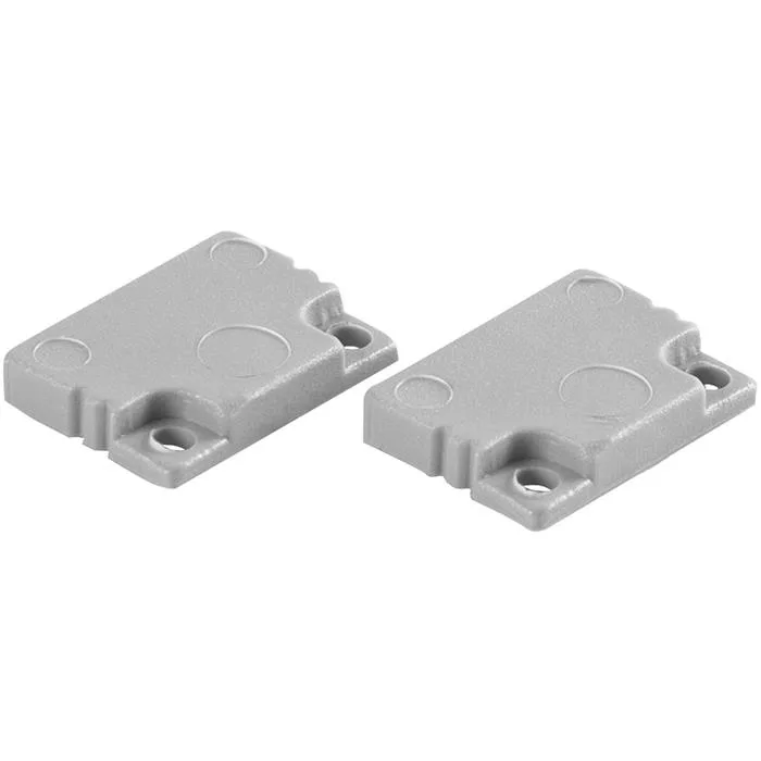 Hide-a-Lite U-profil Låg Gavel till aluminiumprofiler, 2-pack