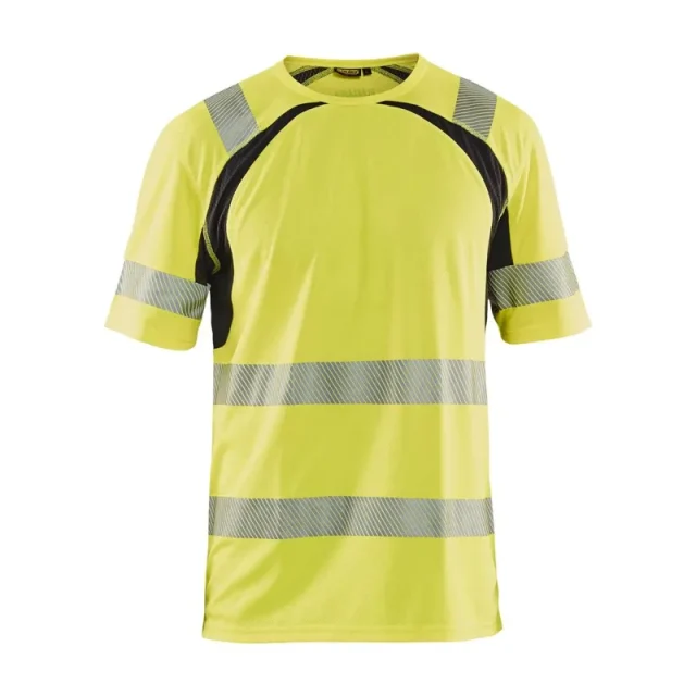 Blåkläder 339710133399M T-shirt varselgul/svart, UV-skyddad Stl M