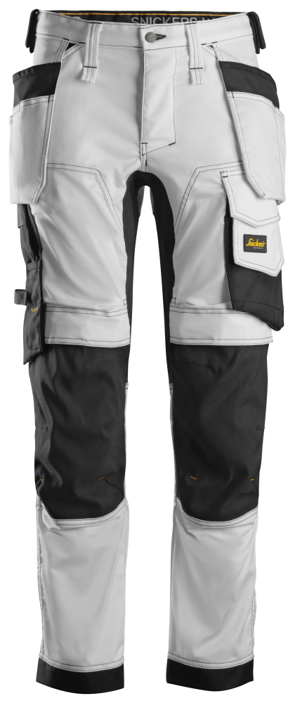 ARBETSBYXA SNICKERS WORKWEAR STRETCH VIT 92, HF AW