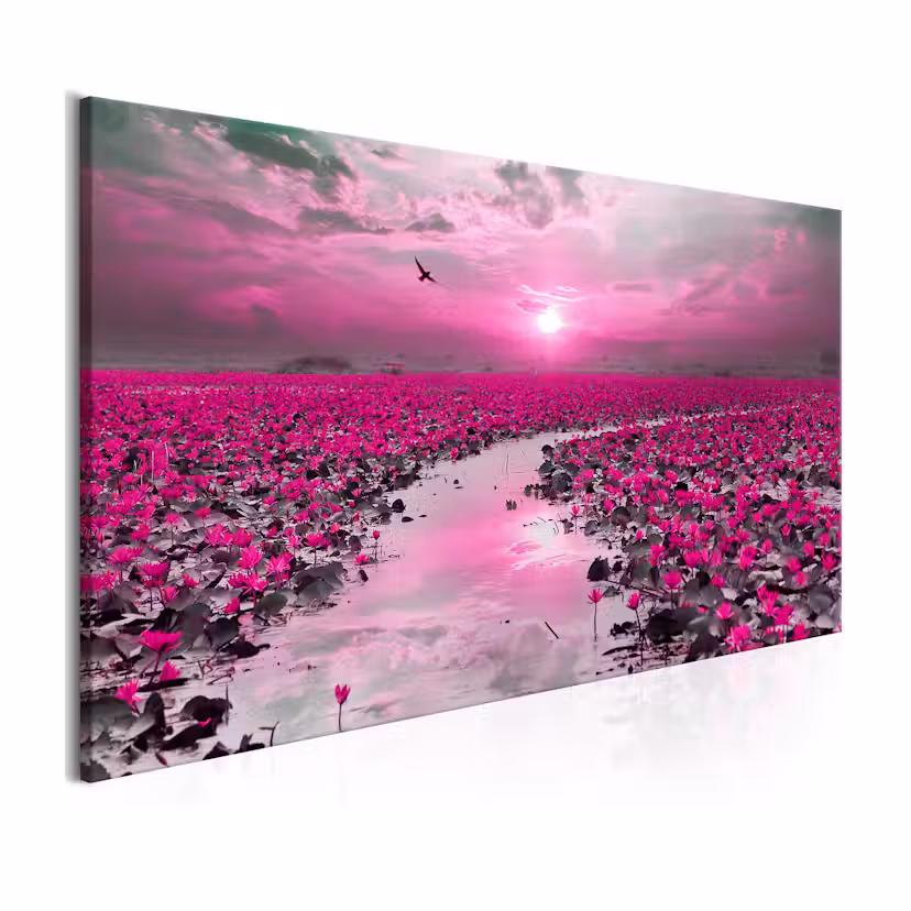 Tavla Arkiio Lilies And Sunset 135x45 cm