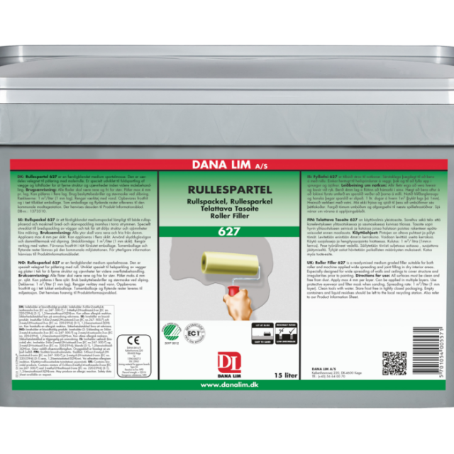 VÄGGSPACKEL DANA LIM RULLSPACKEL 627, 15L