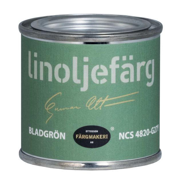 LINOLJEFÄRG BLADGRÖN 0,1L OTTOSSON FÄRGMAKERI