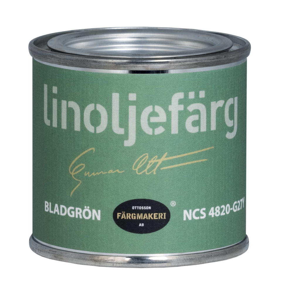 LINOLJEFÄRG BLADGRÖN 0,1L OTTOSSON FÄRGMAKERI