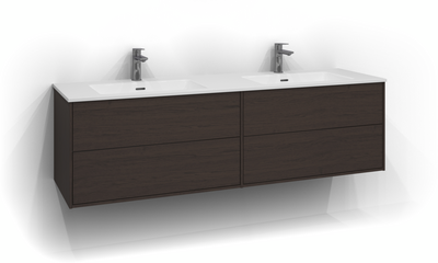 TVÄTTSTÄLLSSKÅP SVEDBERGS EPOS PLAN BRUN ASK 2+2L 159X45,3X45CM