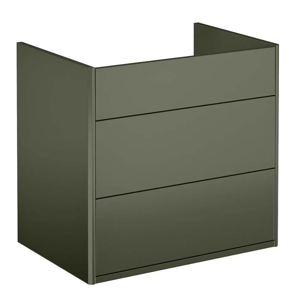 Gustavsberg Graphic Kommod grön, 60 cm Med tvättställ