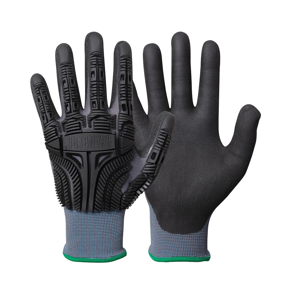 Slagskyddshandske 5502 Nylon Nitril Svart Storlek 9 Granberg