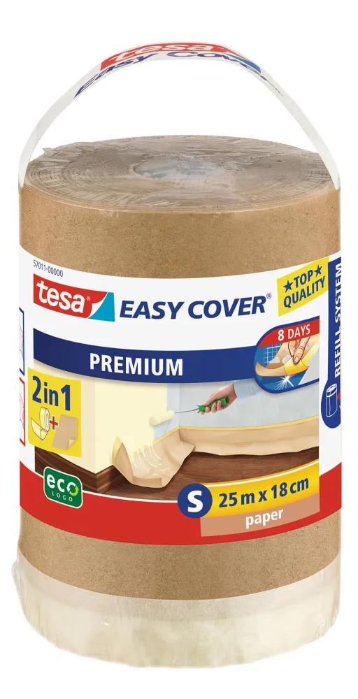 Tesa Easy Cover Premium Maskeringsfilm papper, 25 m x 180 mm