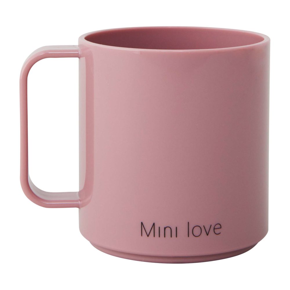 Design Letters Mini Love kopp med handtag, Ash rose