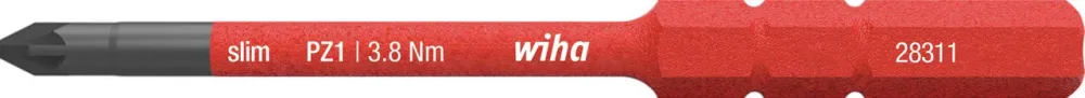 Wiha slimBit 34585 Bits pozidriv, 75 mm, 1000 V PZ1x75 mm