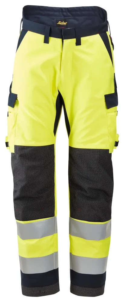 Snickers Workwear 6663 Vinterbyxa varsel, gul/marinblå 116