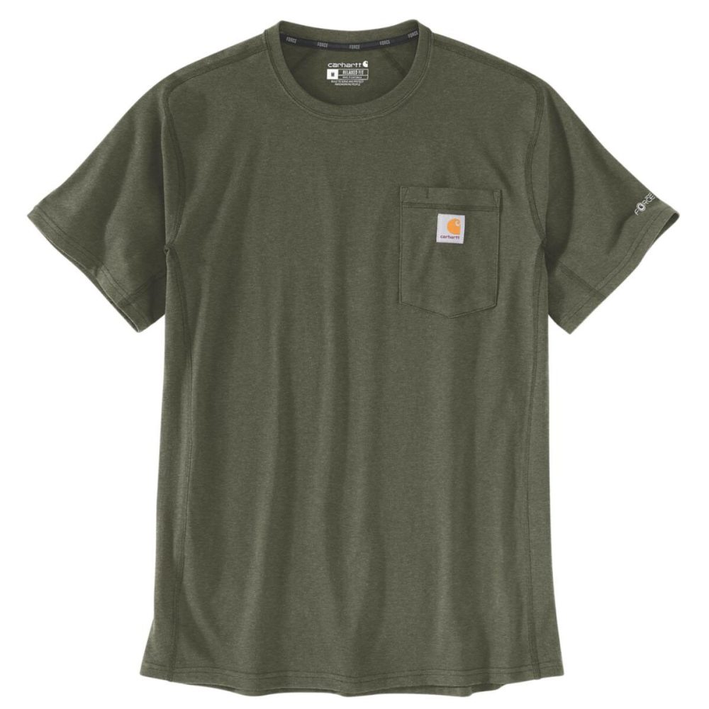 Kjøp Carhartt T-skjorte Force, olivengrønn