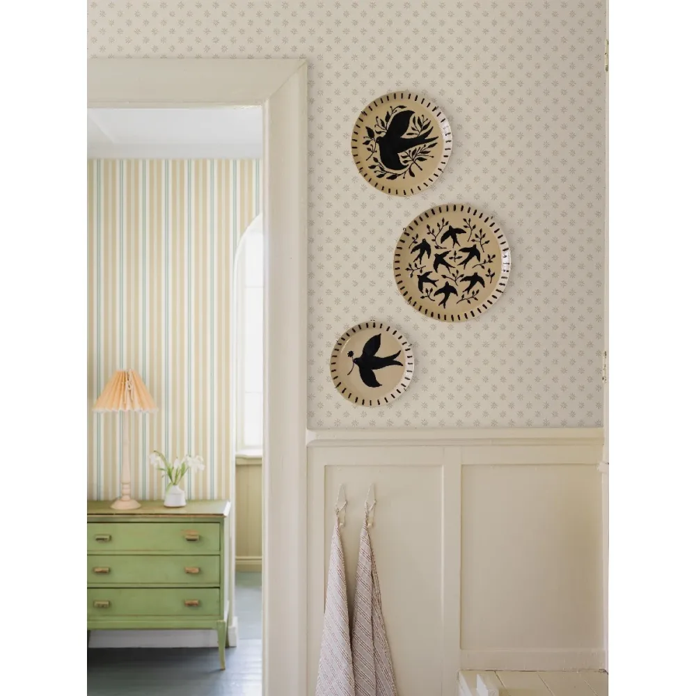 Tapet Nordic Folk Skogsstjärna 5807 Beige Blommig - Bild 3