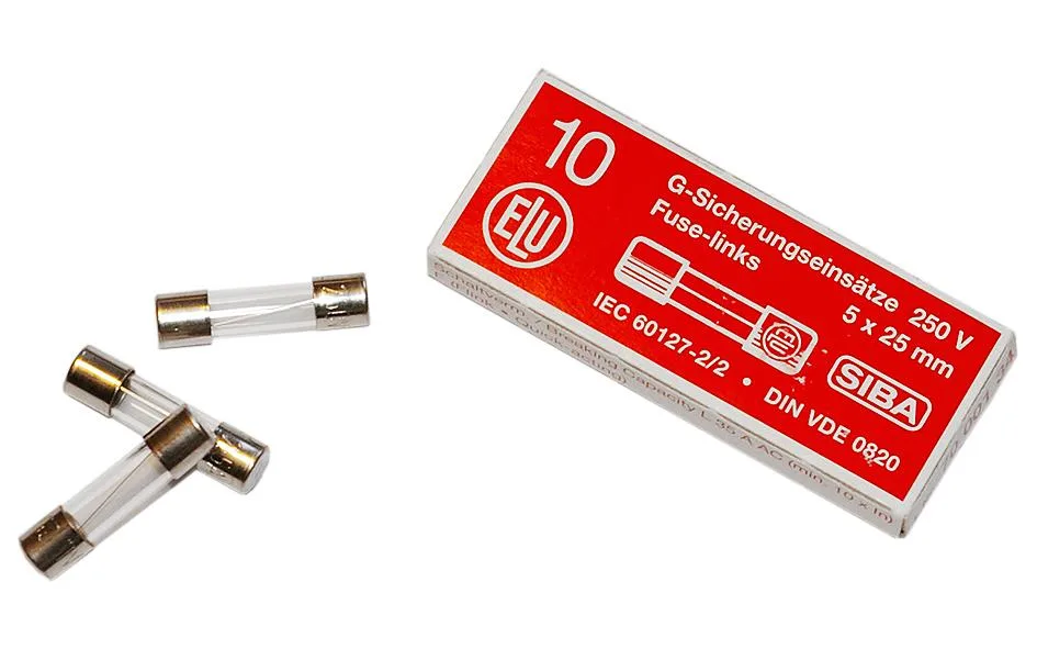 SIBA 7008913.6.3 Finsäkring 5 x 25 mm, snabb, 10-pack 6,3 A - Bild 2