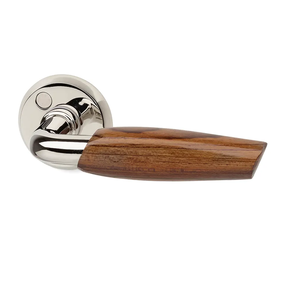 Innerdörrhandtag A8130 Nickel/Teak, Habo 5231