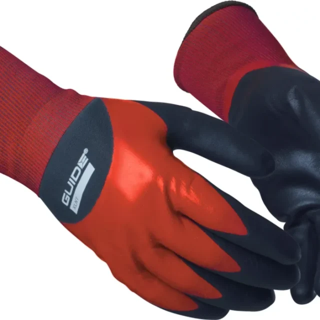Guide Gloves 9503 Handske nitrildopp, oljegrepp, touch 10
