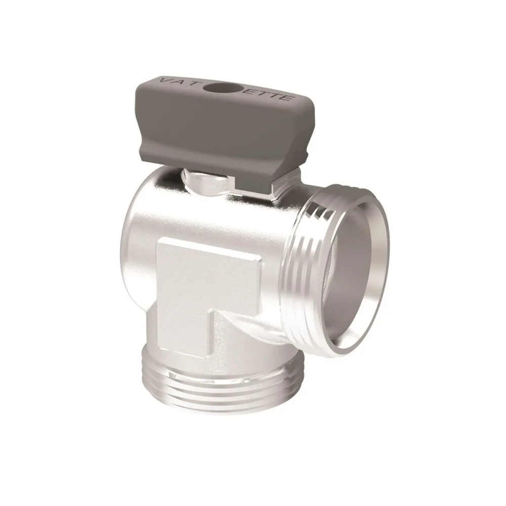 Vatette V6 Kulventil 22 mm rördiameter Utan vred