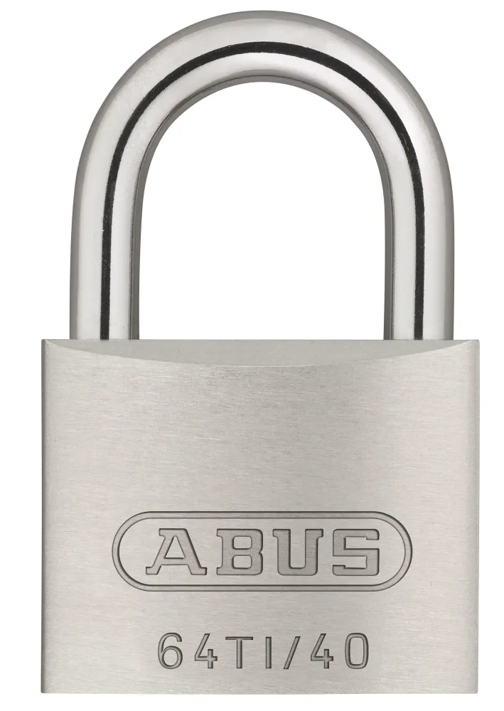 ABUS 64TI/40 Hänglås 40 mm, lika låsning, titalium
