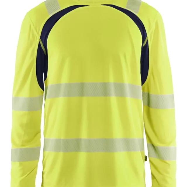 Blåkläder 359910133389S T-shirt varsel, gul/marinblå Gul/marinblå