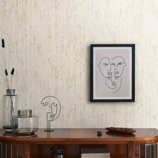 Living Walls Best of Wood´n Stone III T5613 Tapet Vit/metallic