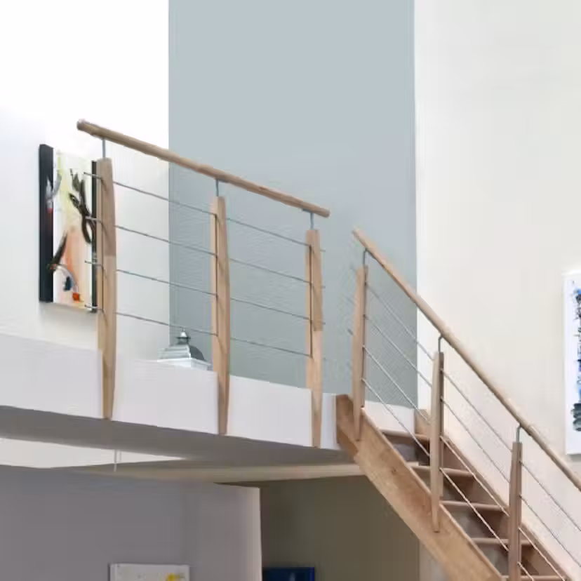 Skyddsräcke Byggera för Lofttrappa Complete/Prima Bok/Rostfritt stål 1 m