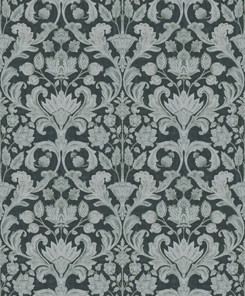 Fiona Walldesign Grace 35405 Tapet Imperial Damask Grå/svart